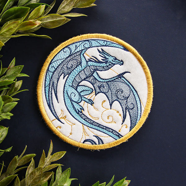 Dragon Spirals Coaster (In-the-Hoop)