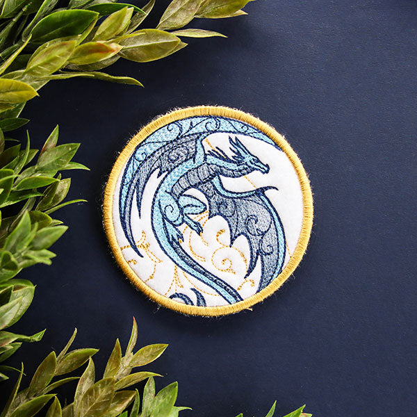 Dragon Spirals Coaster (In-the-Hoop)