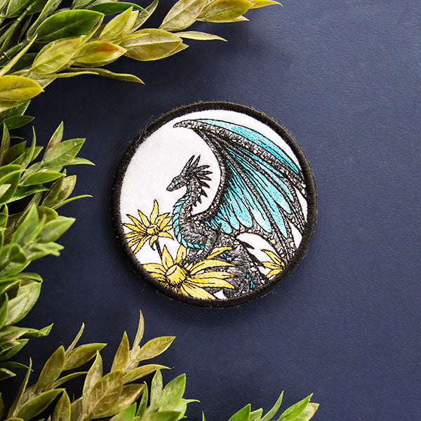 Blue Morpho & Black-Eyed Susan Dragon Coaster (In-the-Hoop)
