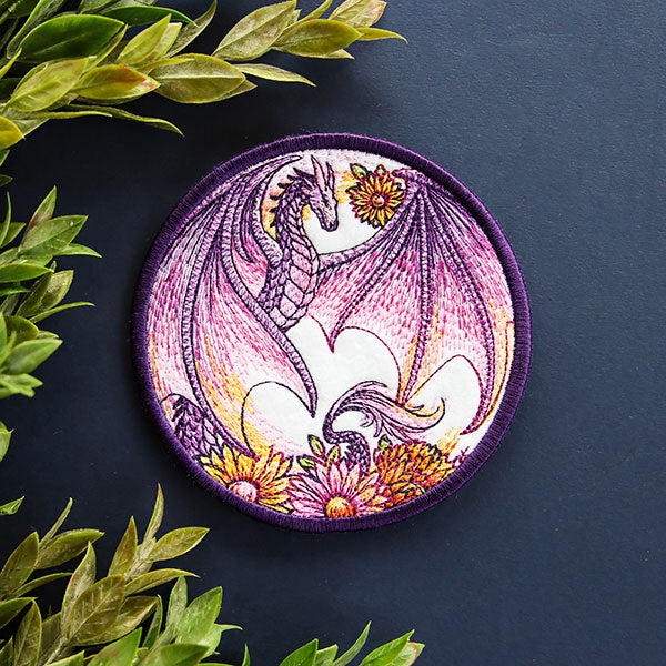 Flight of Flowers Dragon Coaster (In-the-Hoop)
