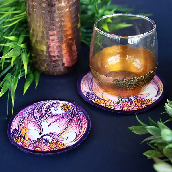 Flight of Flowers Dragon Coaster (In-the-Hoop)