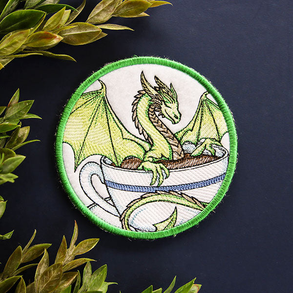 Coffee Day Spa Dragon Coaster (In-the-Hoop)