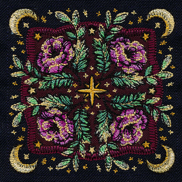 Celestial Botanical Luna Moth Table Center Set (Applique)