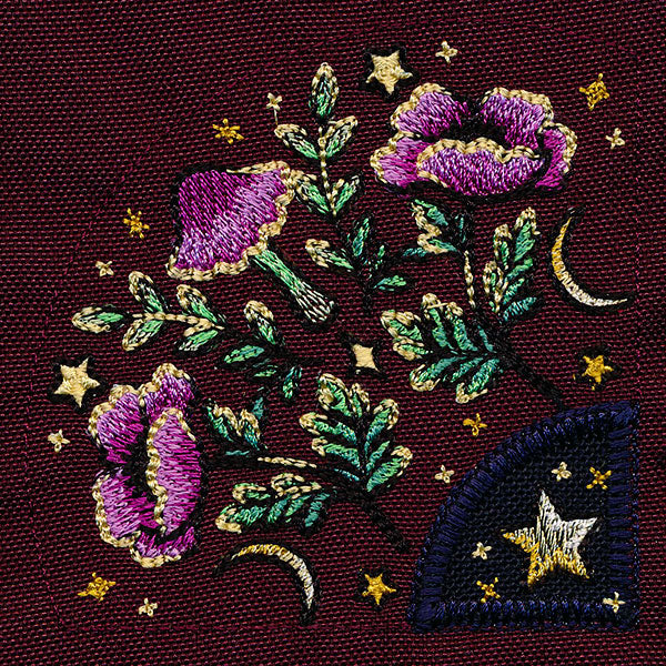 Celestial Botanical Luna Moth Table Center Set (Applique)