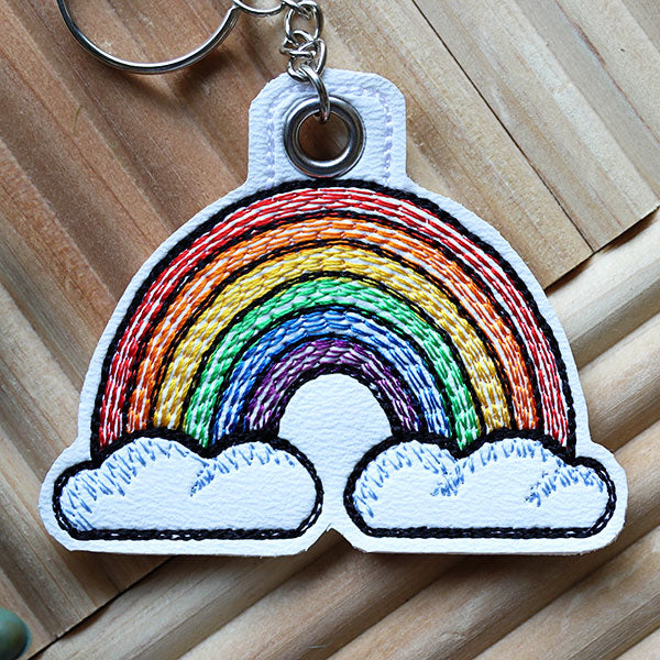 Rainbow Keychain (In-the-Hoop)