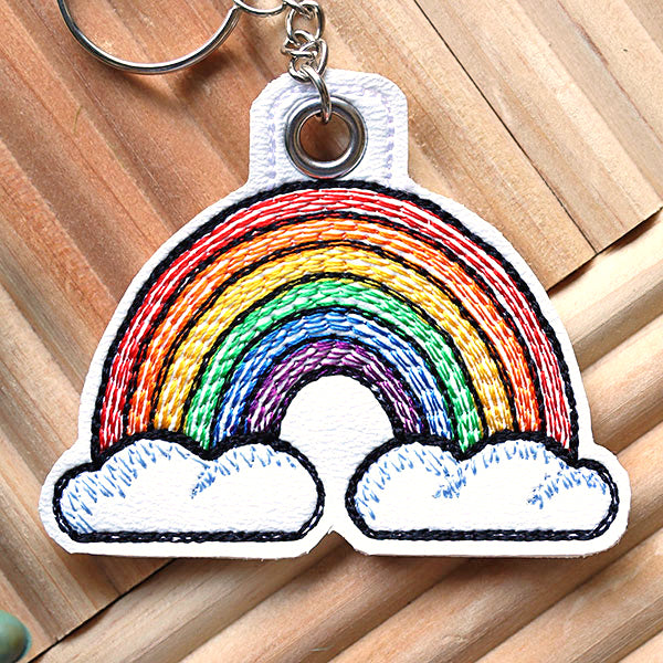 Rainbow Keychain (In-the-Hoop)