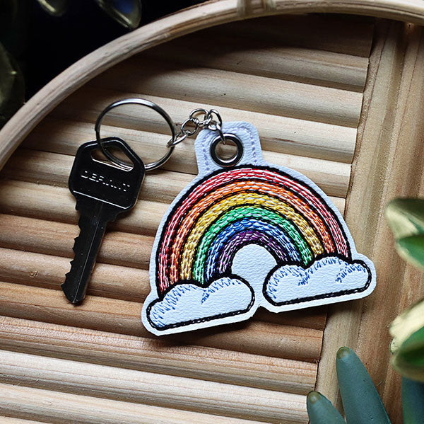 Rainbow Keychain (In-the-Hoop)