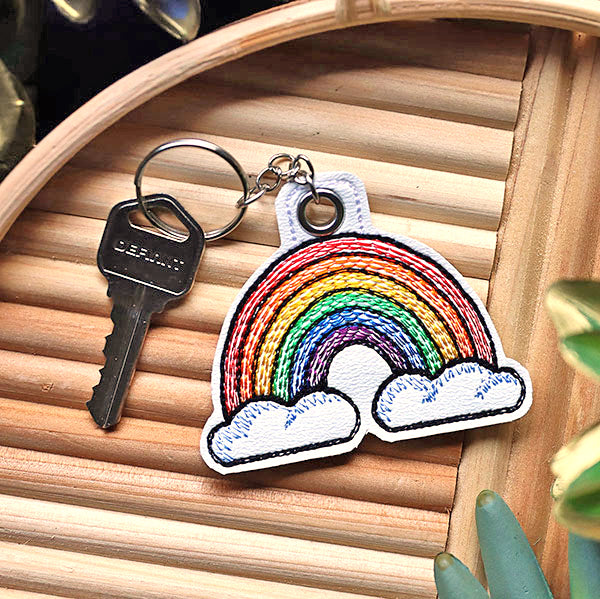 Rainbow Keychain (In-the-Hoop)