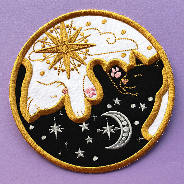 Sun & Moon Cat Patch (In-the-Hoop)