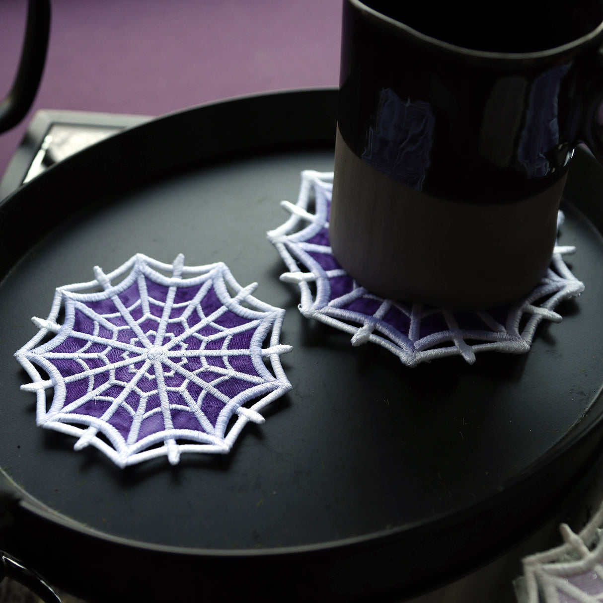 Lace Edge Spiderweb Coaster (In-the-Hoop)