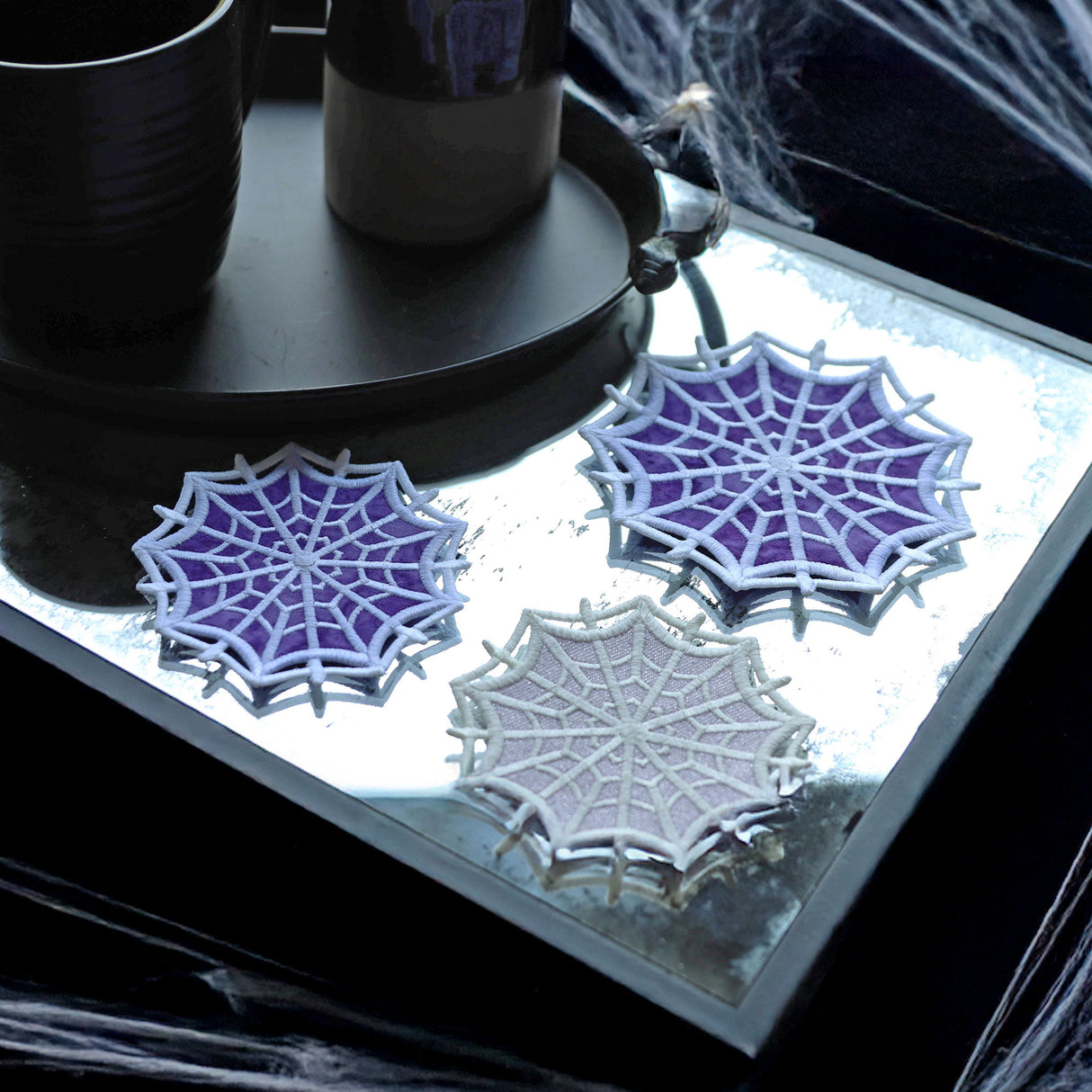 Lace Edge Spiderweb Coaster (In-the-Hoop)