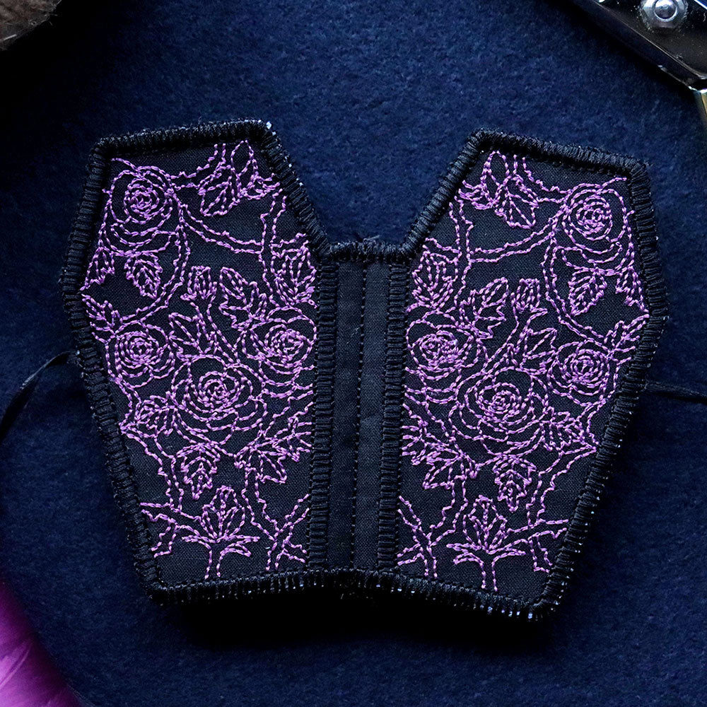 Gothic Rose Coffin Needle Book (In-the-Hoop)
