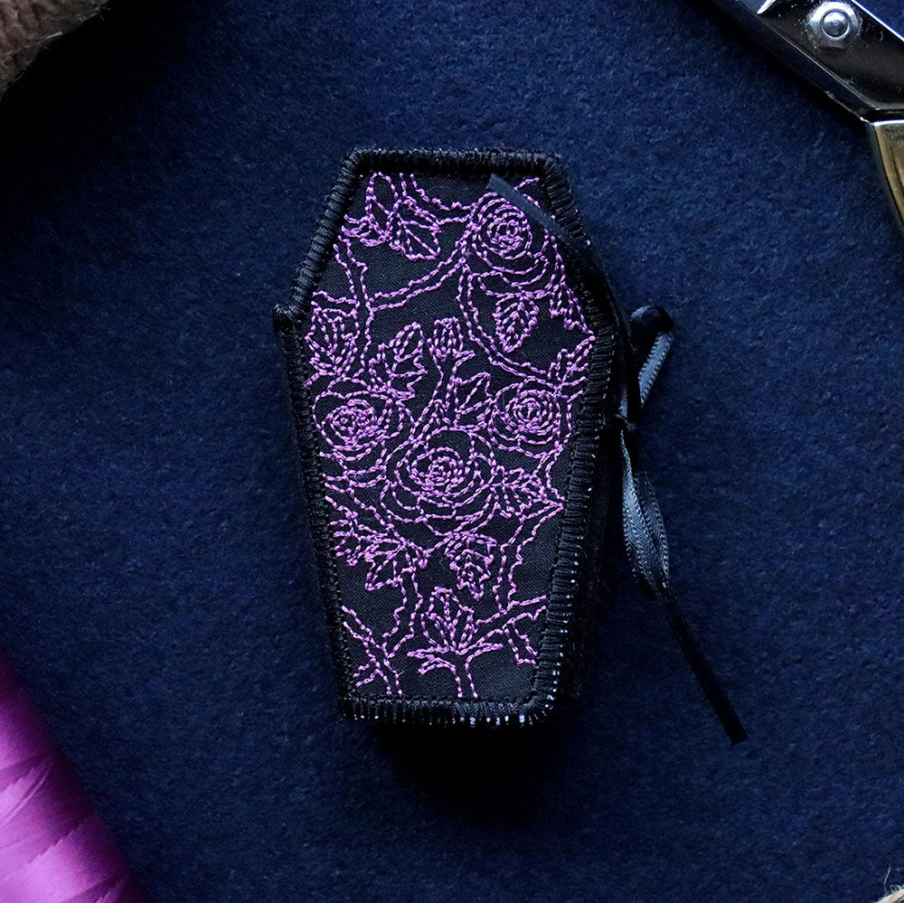 Gothic Rose Coffin Needle Book (In-the-Hoop)