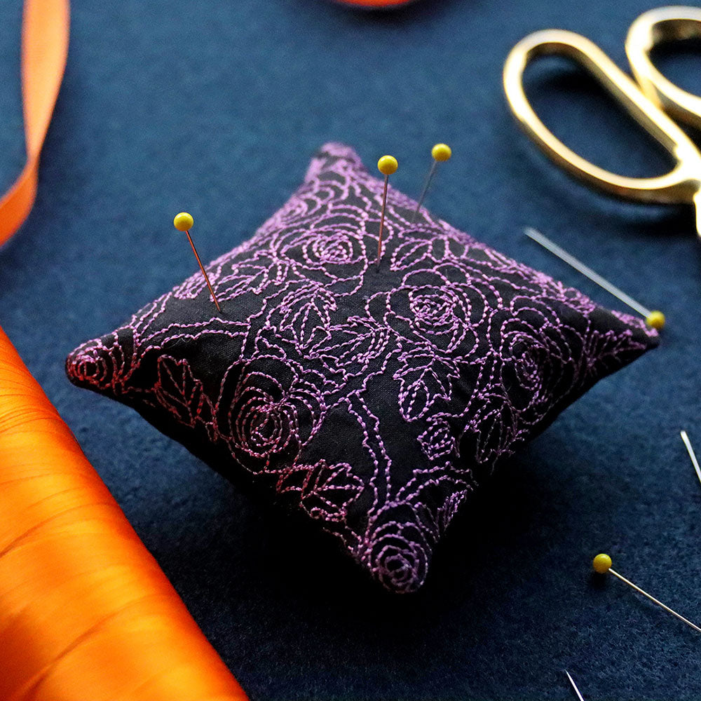 Gothic Rose Pincushion (In-the-Hoop)