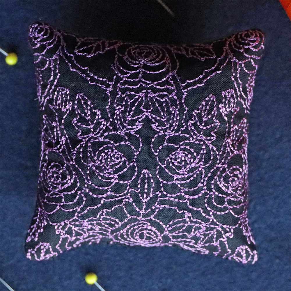 Gothic Rose Pincushion (In-the-Hoop)