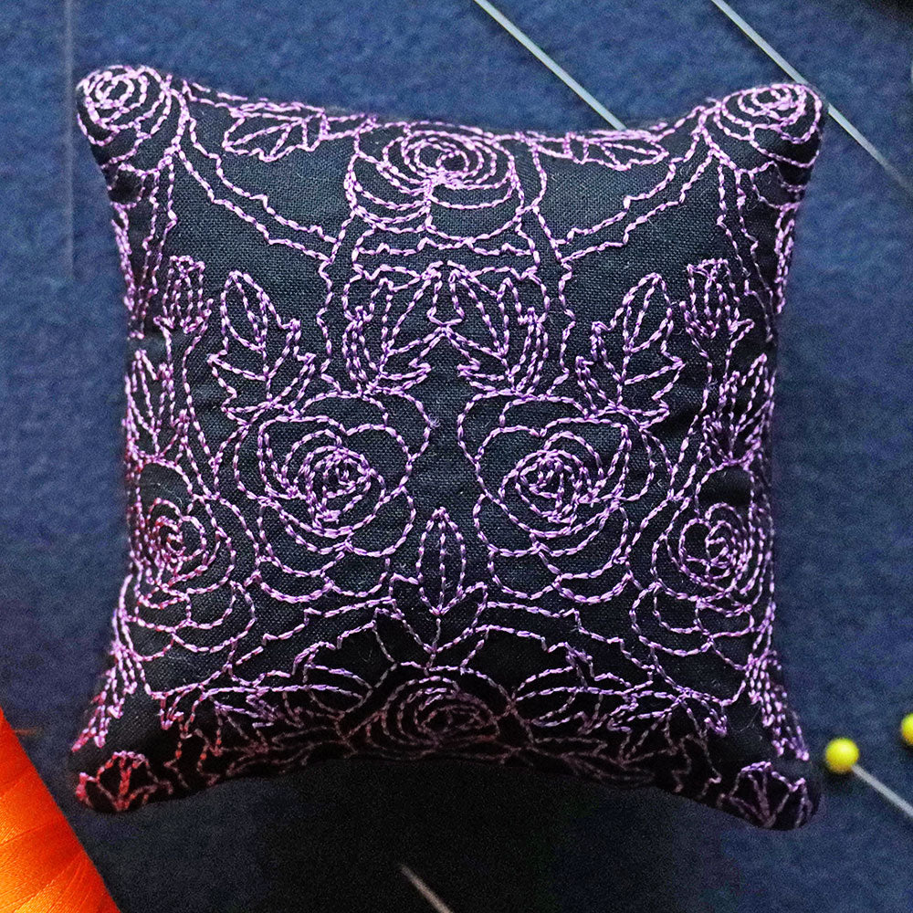 Gothic Rose Pincushion (In-the-Hoop)