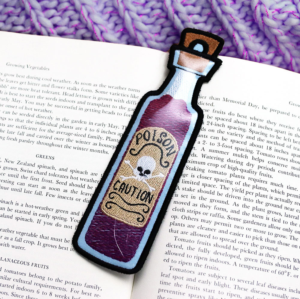Poison Bottle Bookmark (Vinyl Applique)