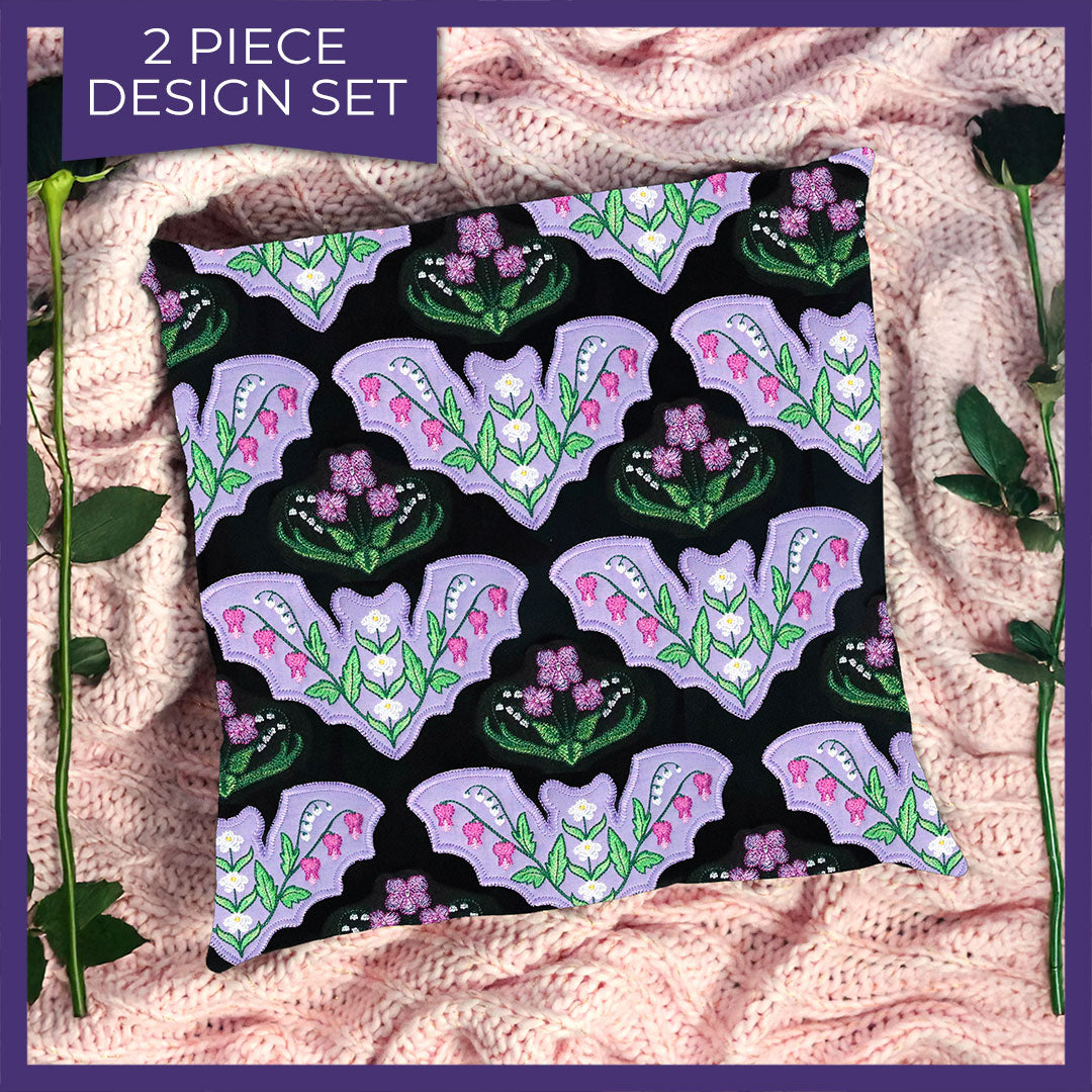 Botanical Bat Set (Applique)
