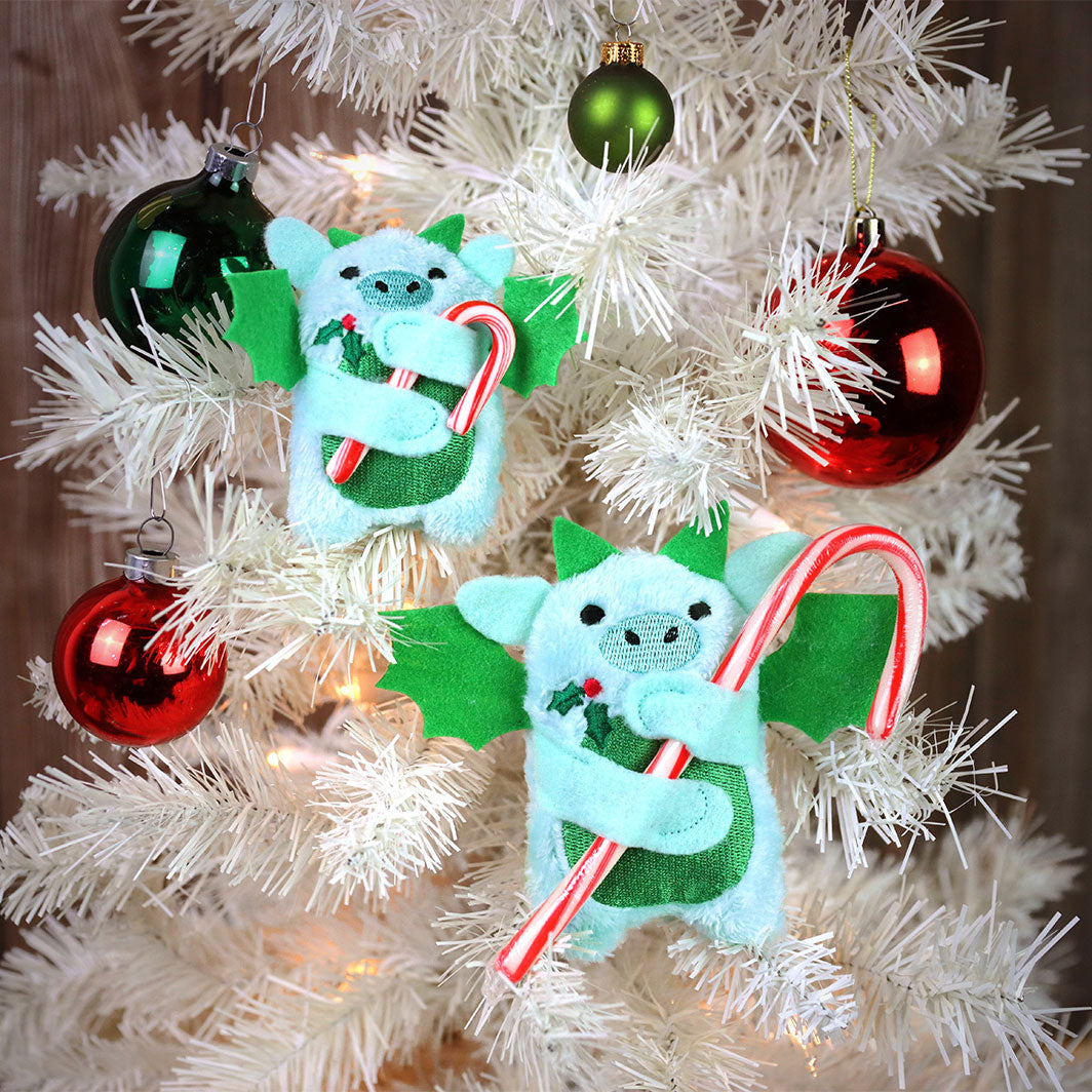 Fluffy Dragon Candy Cane Holder (In-the-Hoop)