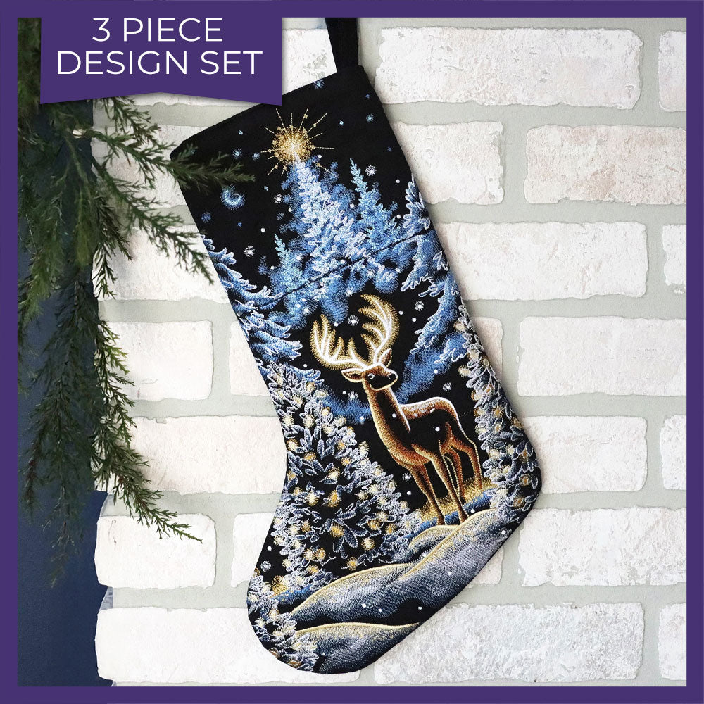 Magical Christmas Reindeer Stocking Set