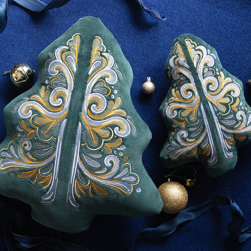 Gilded Baroque Christmas Tree Set