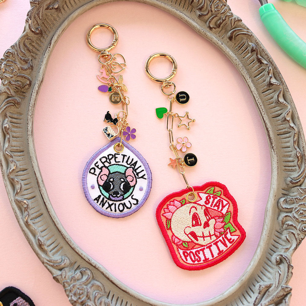 Irreverent Keychains - Perpetually Anxious (In-the-Hoop)
