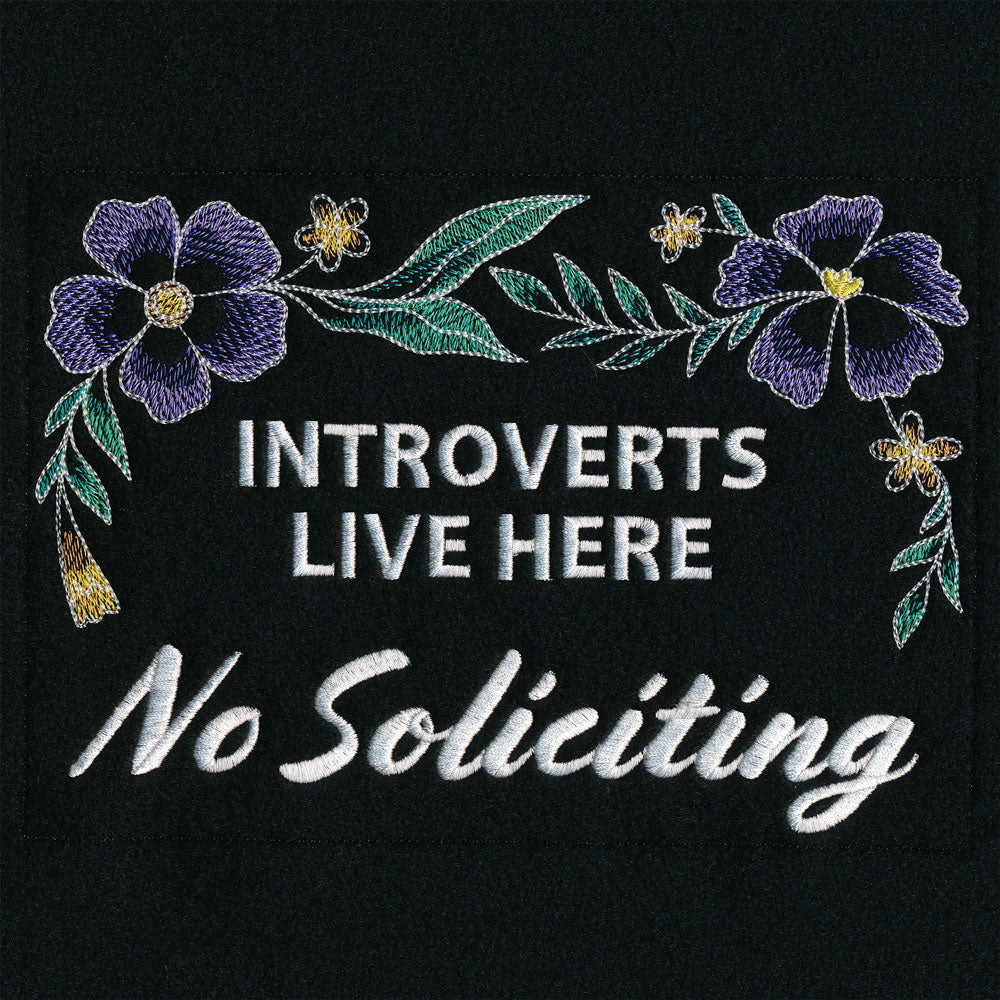 Introvert Welcome Garden Flag