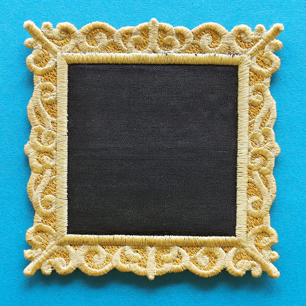 Blank Lace Edge Frame Coaster - Square 1 (In-the-Hoop)