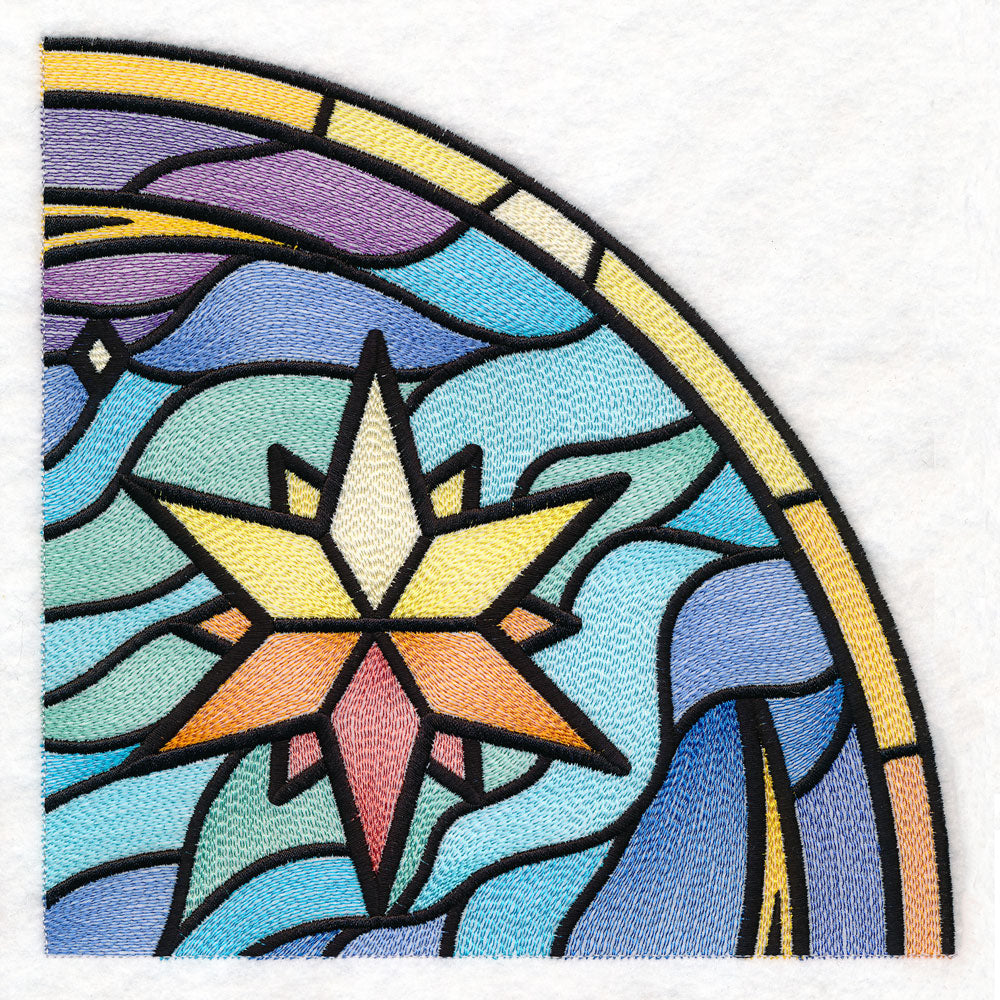Stained Glass Crescent Moon Set