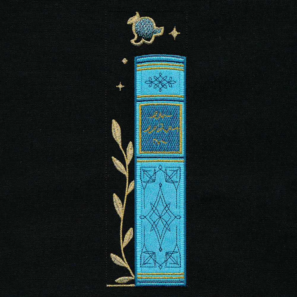 Gilded Books & Blooms (Applique)
