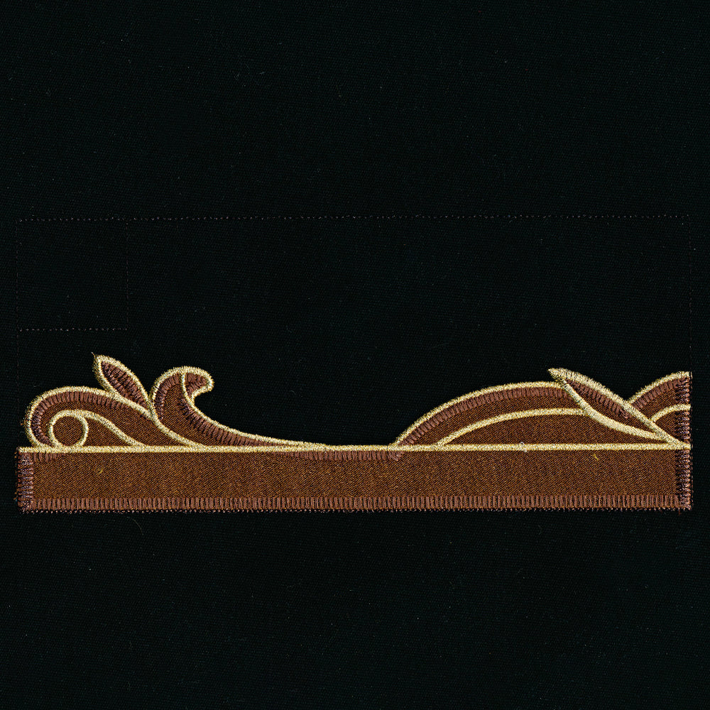 Gilded Books & Blooms (Applique)