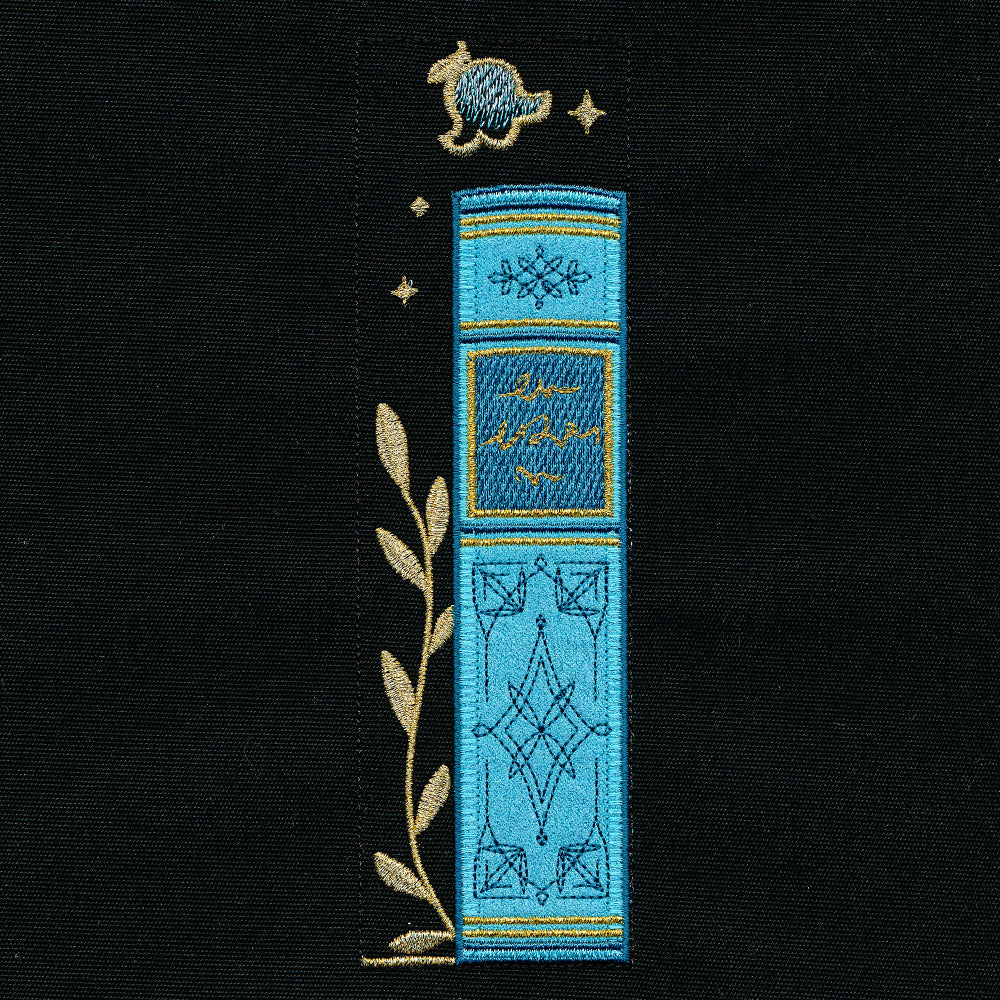 Gilded Books & Blooms (Applique)