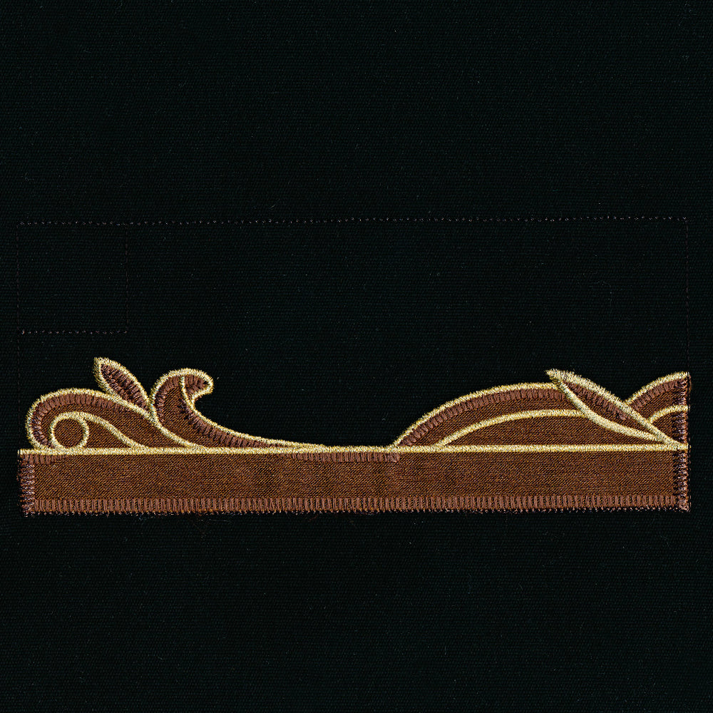 Gilded Books & Blooms (Applique)