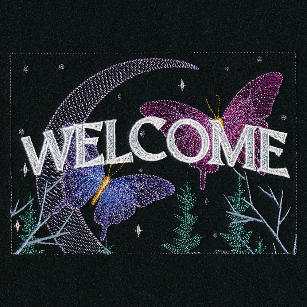 Celestial Welcome Garden Flag Set