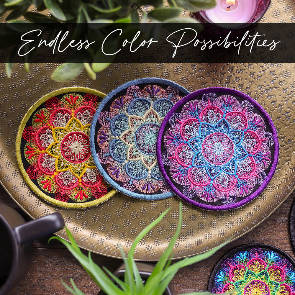 Mirage Mandala Coaster (In-the-Hoop)