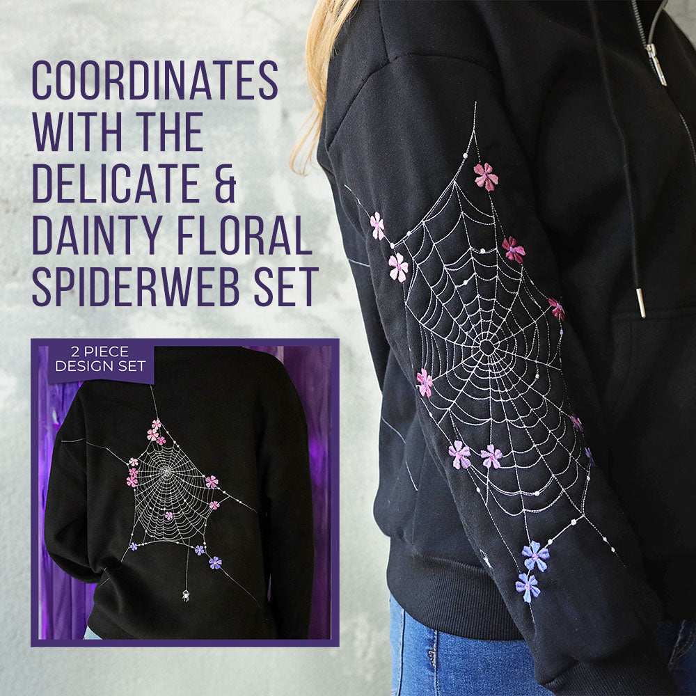 Delicate & Dainty Floral Spiderweb Sleeve Set