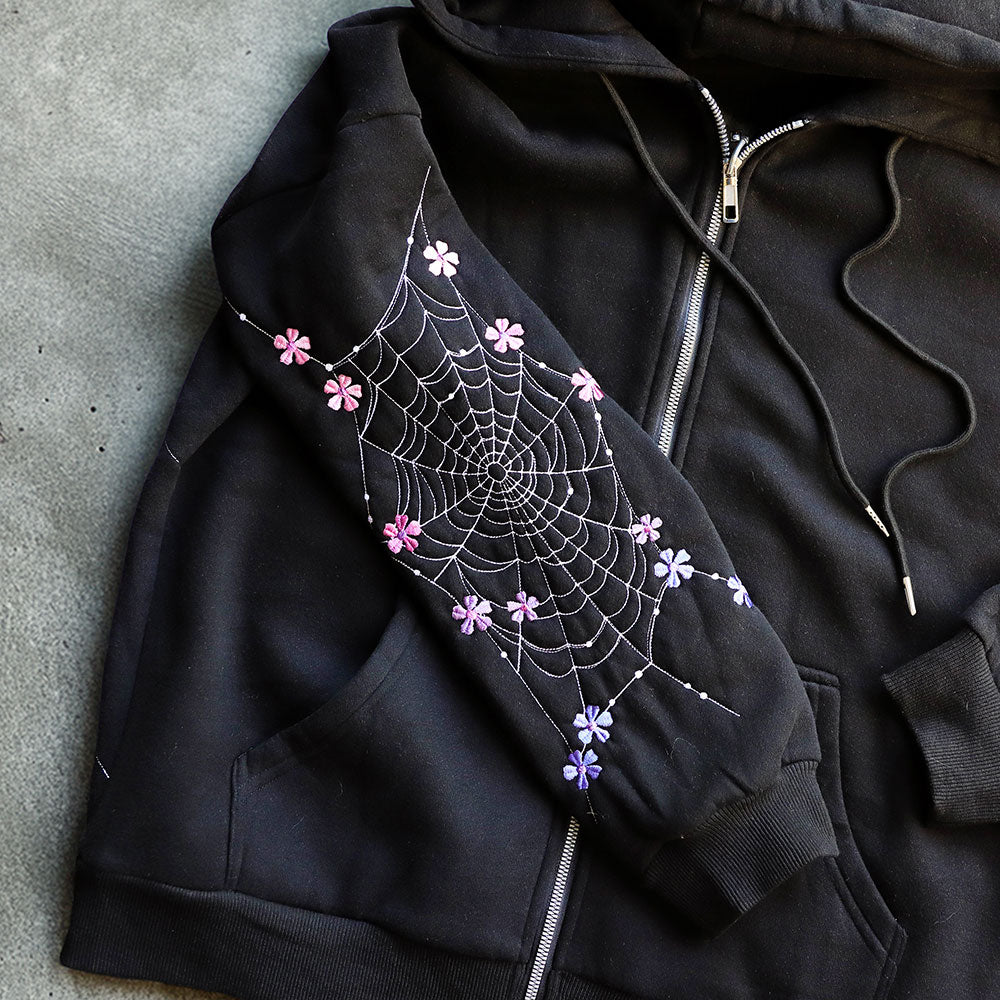 Delicate & Dainty Floral Spiderweb Sleeve Set