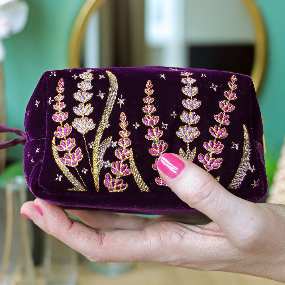 Gilded Lavender 3D Makeup Bag