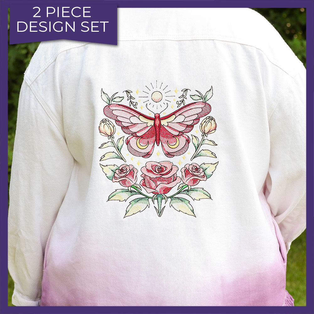 Celestial Butterfly and Roses (Split)