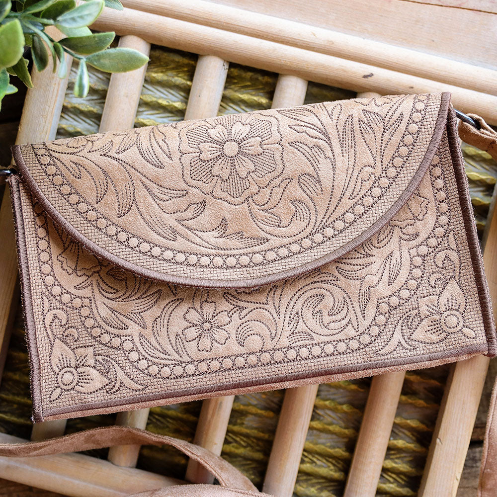 Western Leather Tooling 3D Purse (In-the-Hoop)