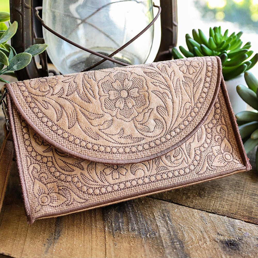 Western Leather Tooling 3D Purse (In-the-Hoop)