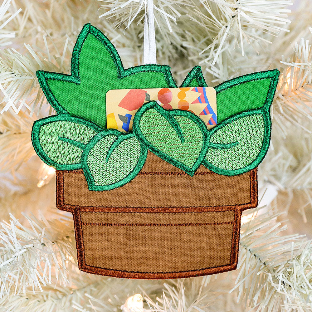 Plant Gift Card Holder (In-the-Hoop)