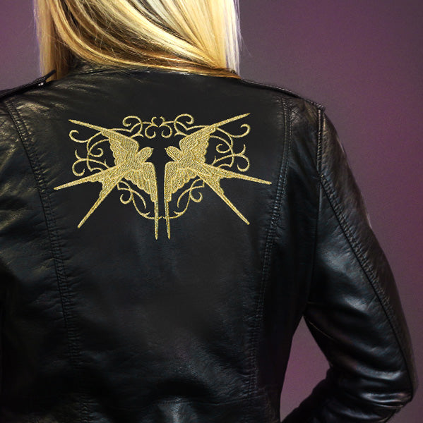 Elegant Baroque Swallows