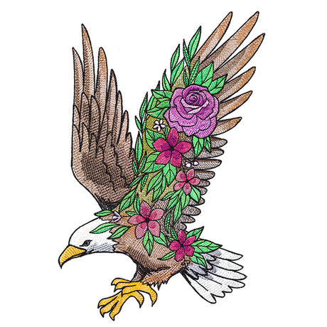 Eagle in Flowers