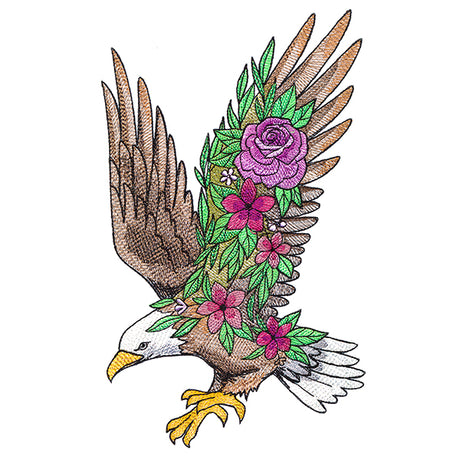 Eagle in Flowers