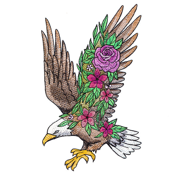 Eagle in Flowers