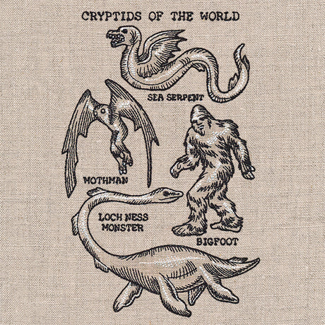 Cryptids of the World Collage