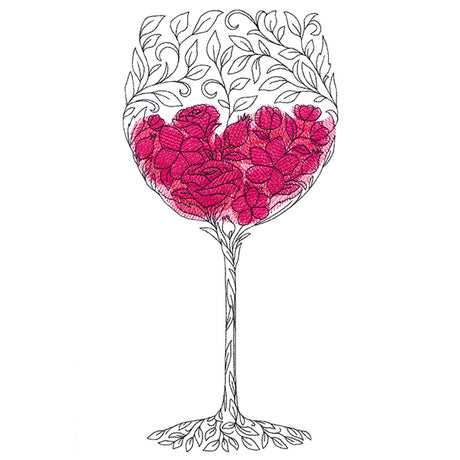 Bouquet of Flavor Wine Glass