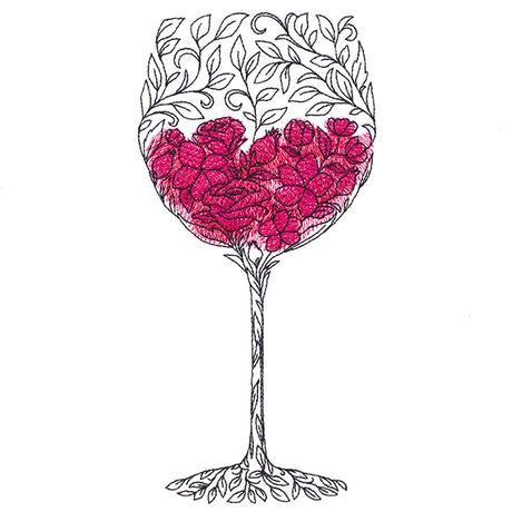 Bouquet of Flavor Wine Glass