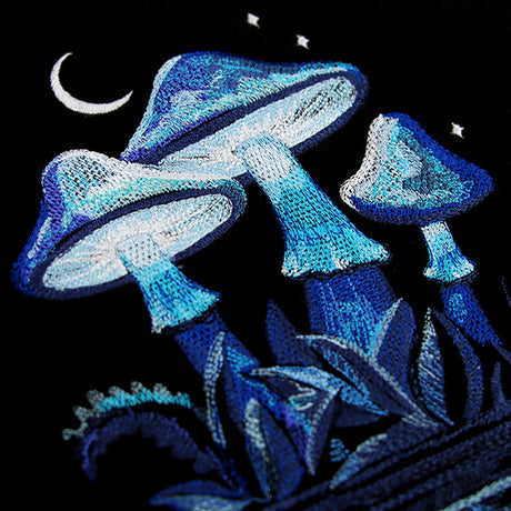 Midnight Mushroom Reflections